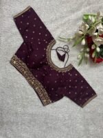 Silk Traditional Embroidered Heavy look design Blouse for women