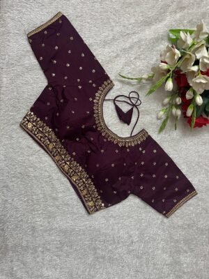 Silk Traditional Embroidered Heavy look design Blouse for women